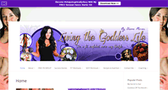 Desktop Screenshot of livingthegoddesslife.com